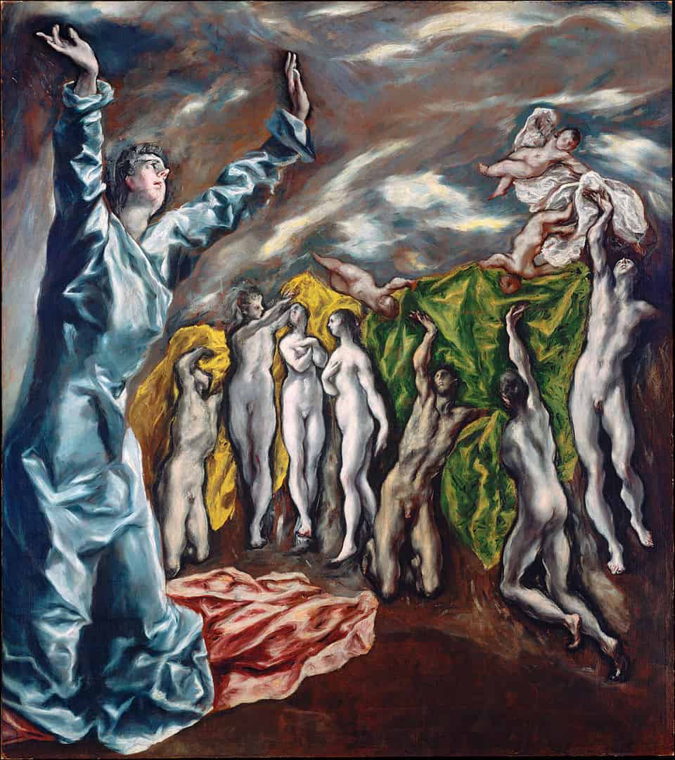 El Greco, Die Öffnung des fünften Siegels, 224,8 × 199,4 cm, Öl auf Leinwand, 1608–1614