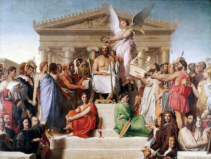 Jean-Auguste-Dominique Ingres, Apotheose von Homer, 1827