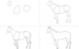 Pferd zeichnen