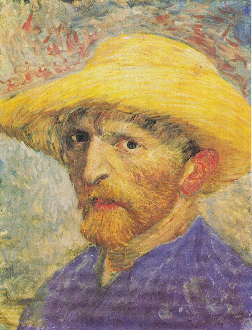 Vincent van Gogh, Selbstbildnis mit Strohhut, 1887
