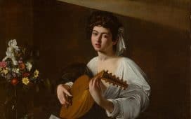 Caravaggio, Der Lautenspieler, Eremitage-Version, 1600