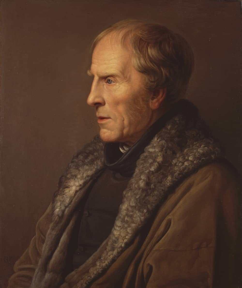 Johann Karl Ulrich Bähr, Bildnis des Malers Caspar David Friedrich, 1836