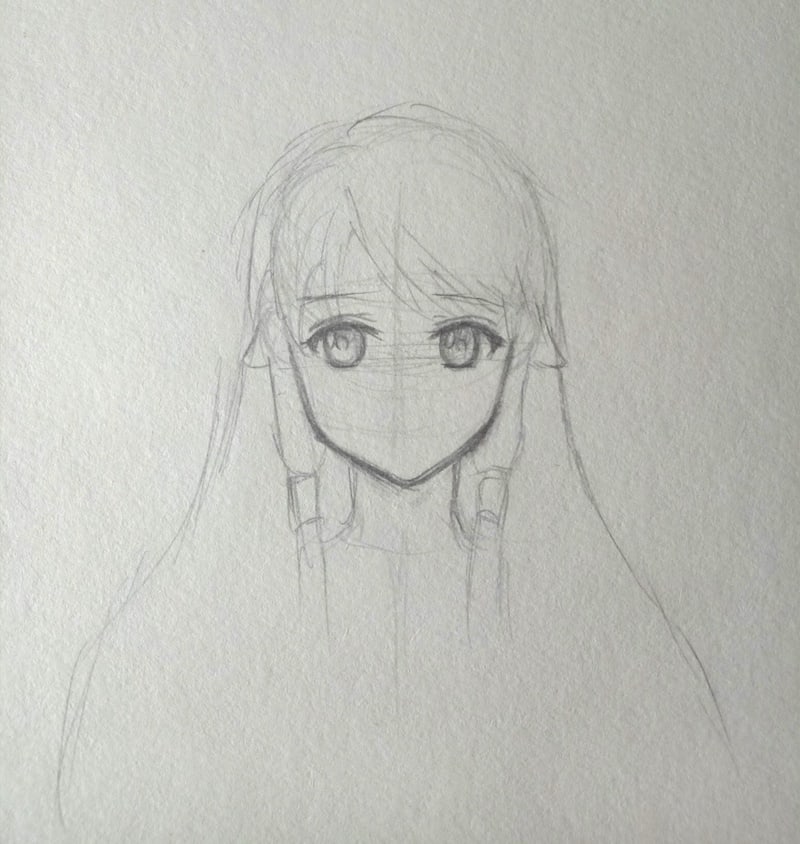Anime Gesicht zeichnen 4