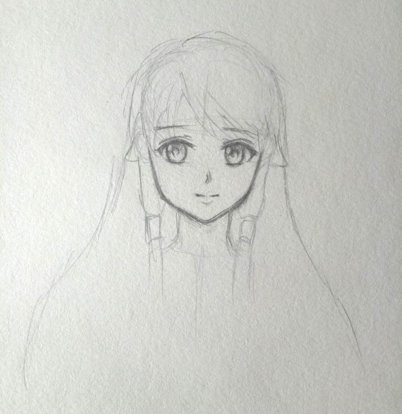 Anime Gesicht zeichnen 6