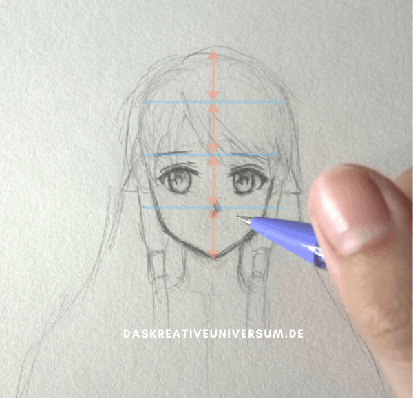 Anime Gesicht zeichnen Nase