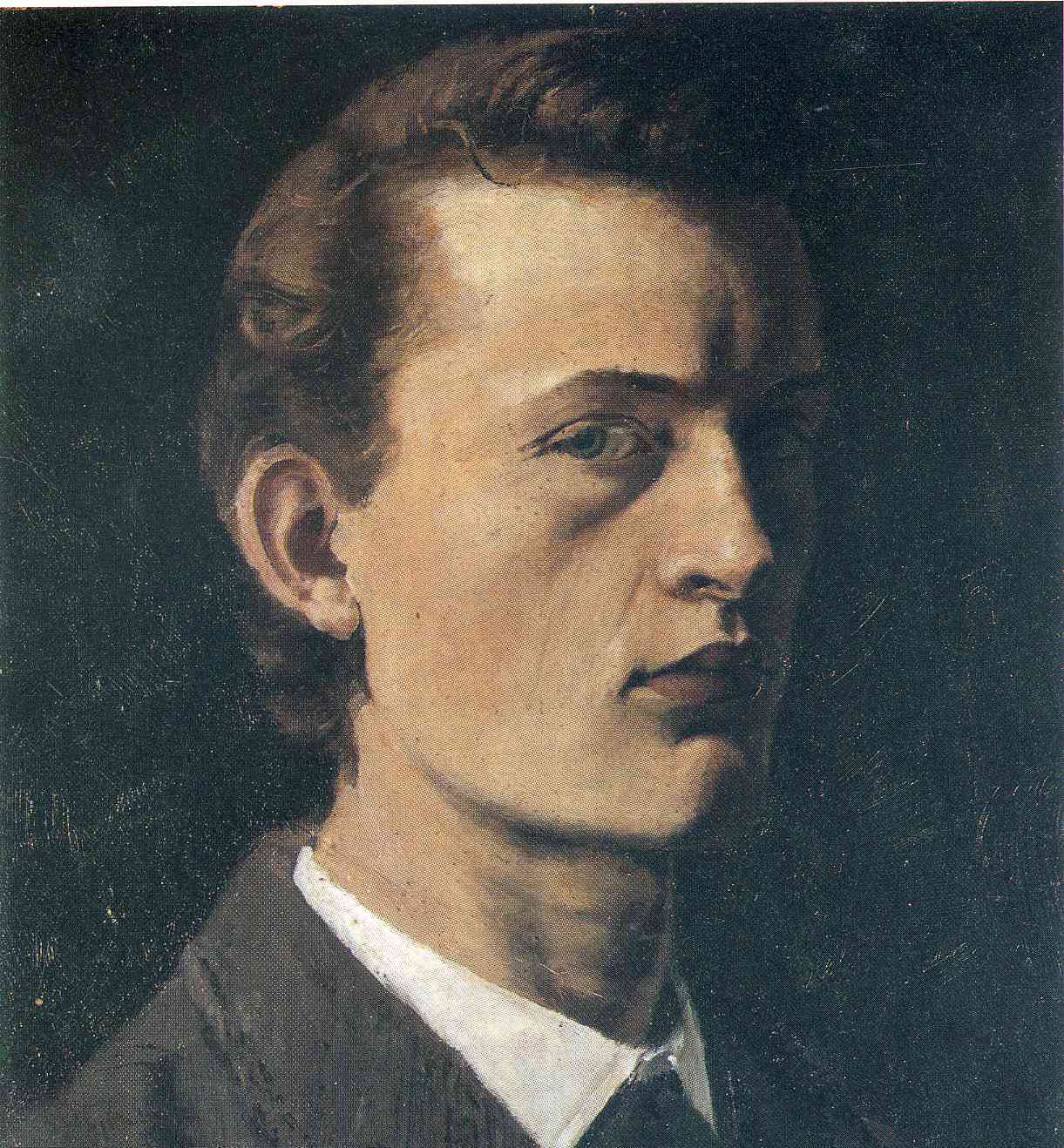 Edvard Munch, Selbstporträt, 1881-1882