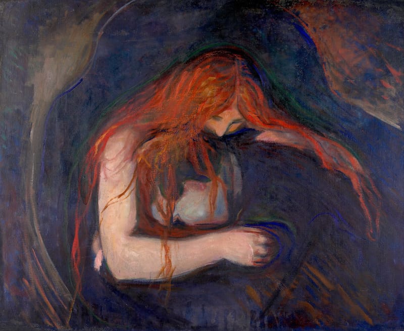 Edvard Munch, Vampir, 1895