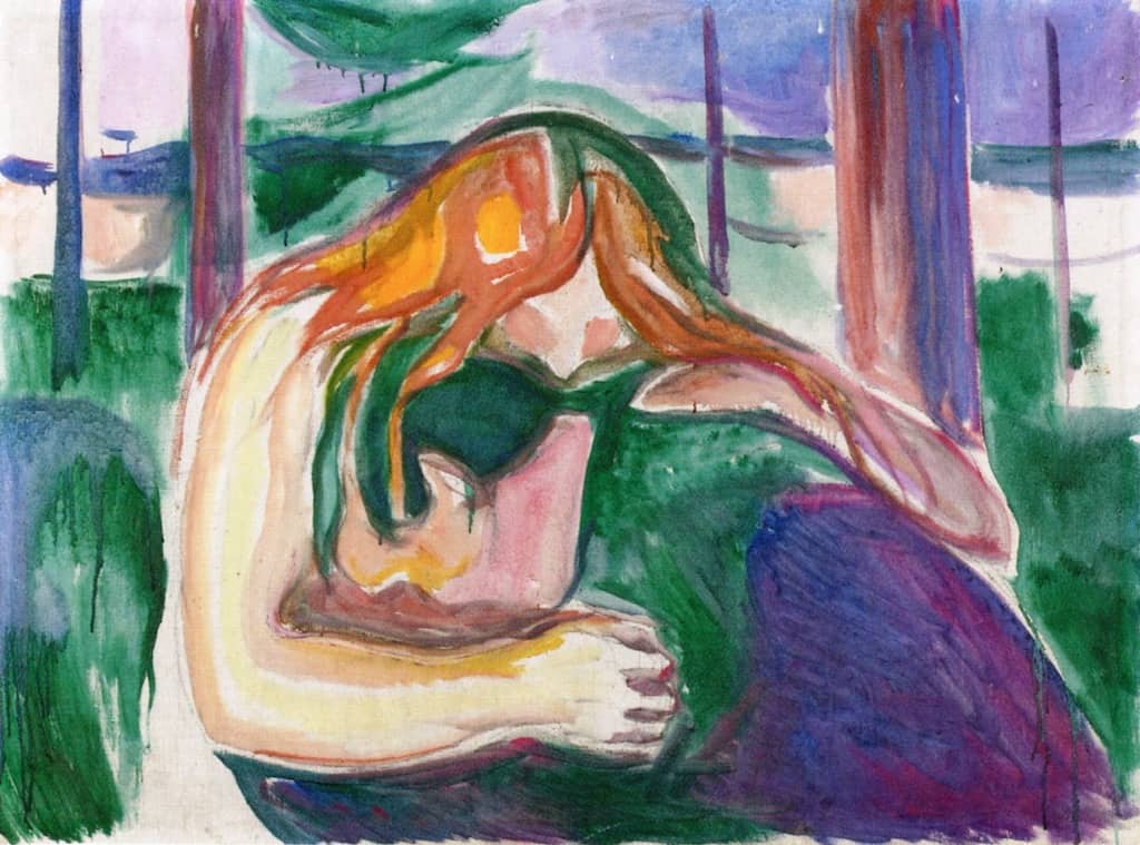 Edvard Munch, Vampir, 1916-1918