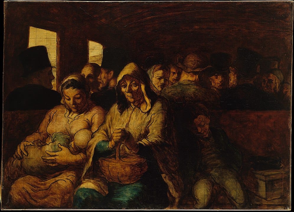 Honoré Daumier, Le Wagon de troisième classe, 1862-1864