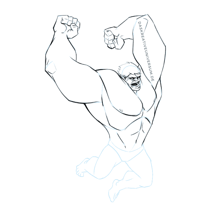 Hulk zeichnen 5