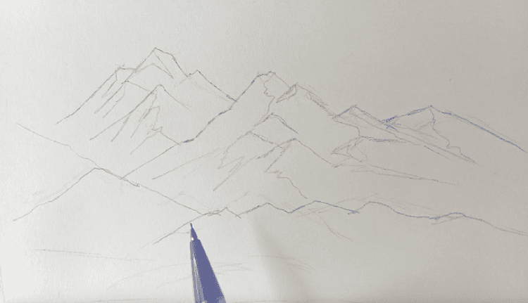 Berge zeichnen 2