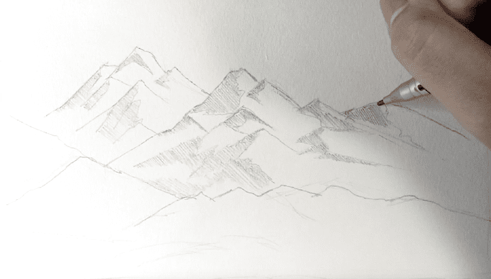 Berge zeichnen 3