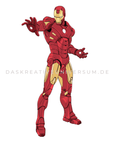 Iron Man zeichnen 9