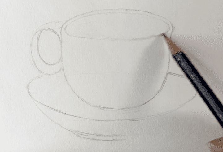 Kaffeetasse zeichnen 3