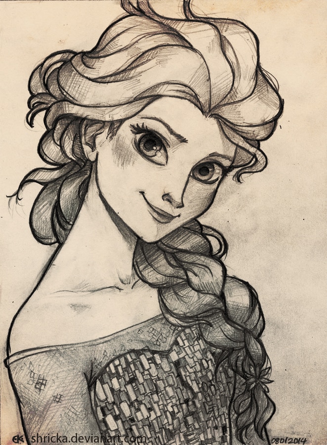 DIsney Sketch Elsa