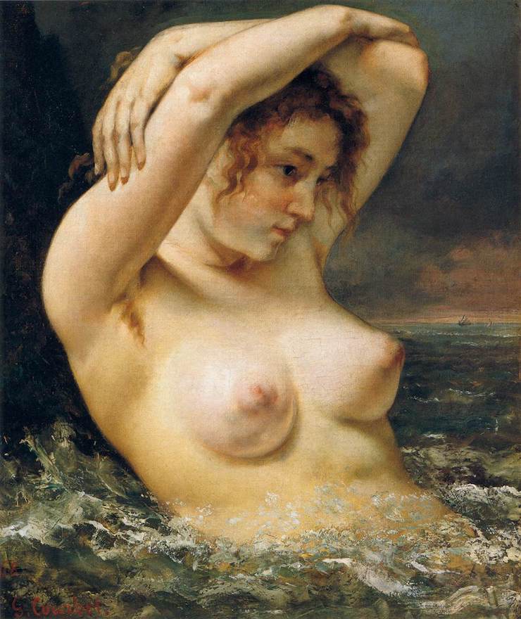 Gustave Courbet, Die Frau in den Wellen, 1868