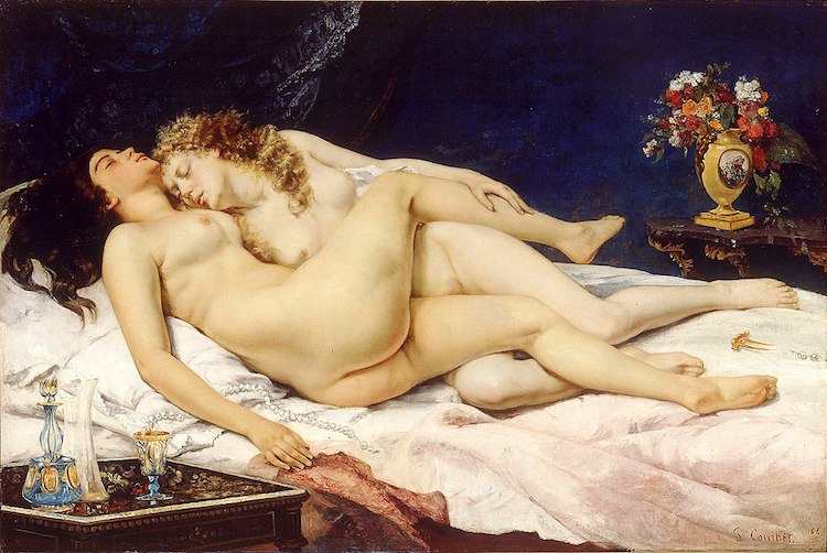 Gustave Courbet, Die Schläferinnen – Trägheit und Wollust, 1866