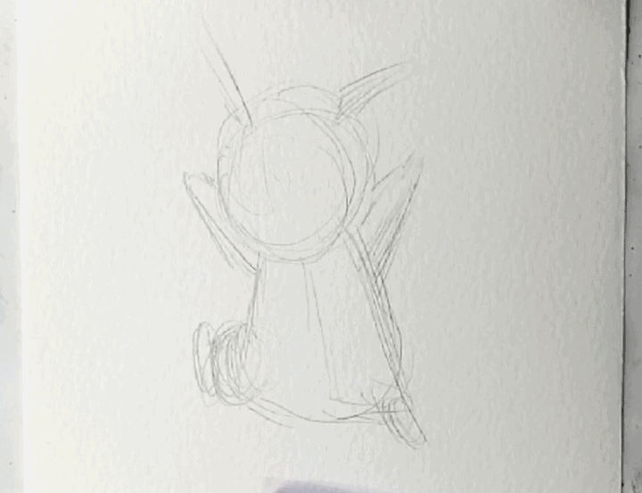 Pikachu zeichnen 1