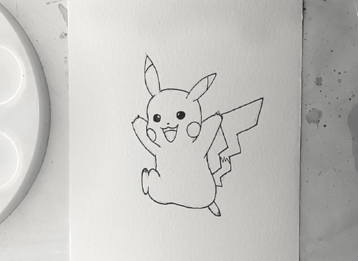 Pikachu zeichnen 4