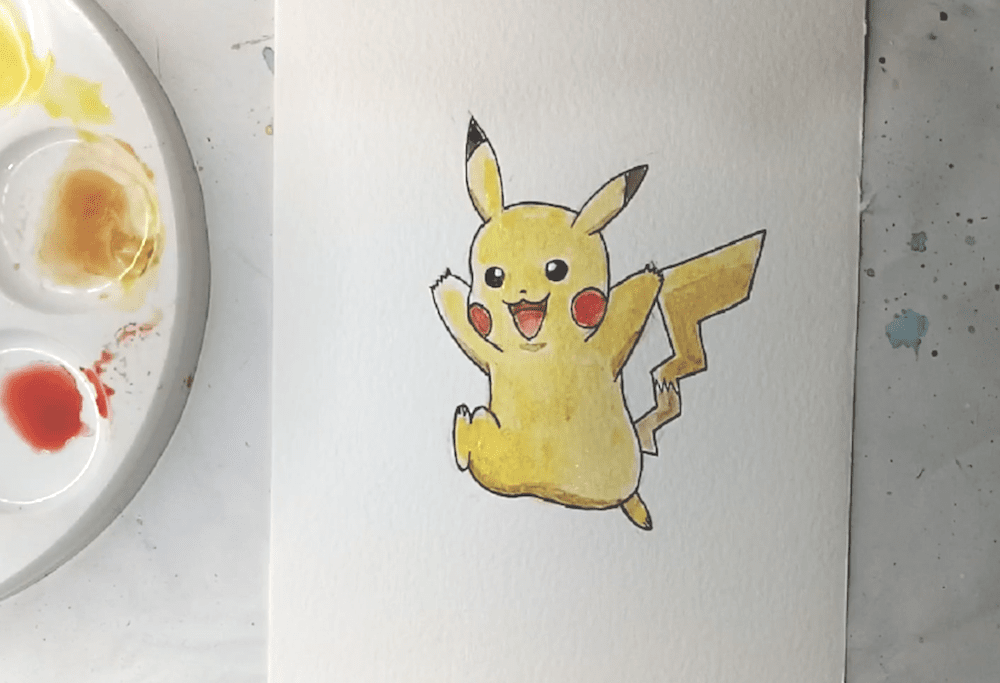 Pikachu zeichnen und malen Titelbild