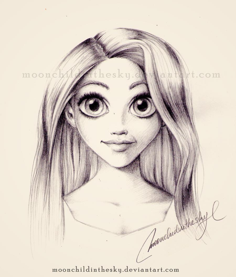Rapunzel Zeichnung 16