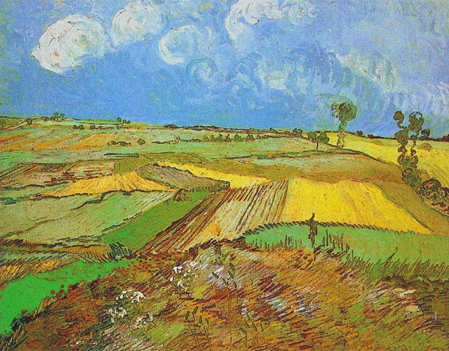 Vincent van Gogh, Die Weizenfelder in Auvers unter bewölktem Himmel, 1890