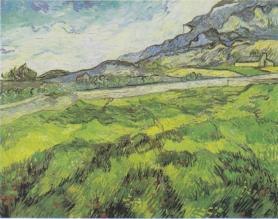 Vincent van Gogh, Grünes Weizenfeld, Juni 1889