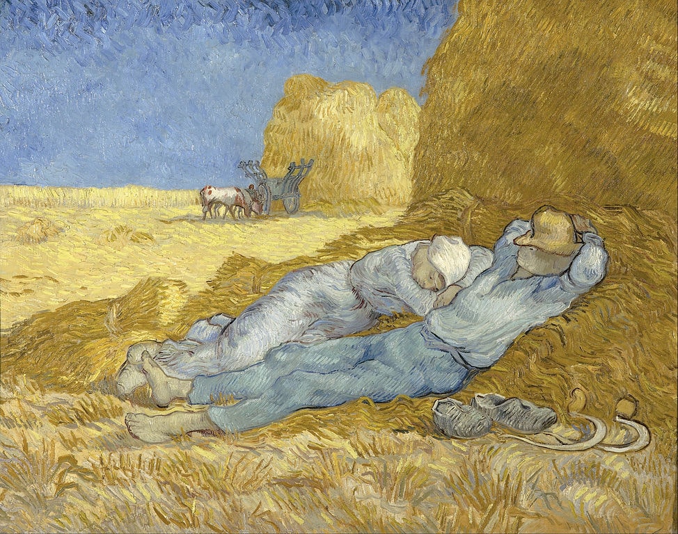 Vincent van Gogh, Mittagsruhe nach Millet, Januar 1890