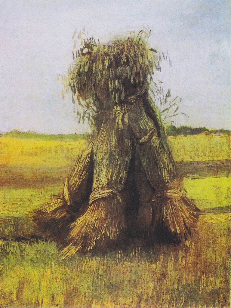 Vincent van Gogh, Weizengarben auf einem Feld, 1885