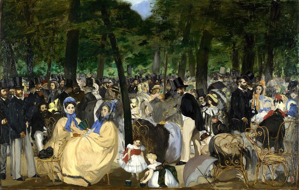 Édouard Manet, Musik im Tuileriengarten, 1862
