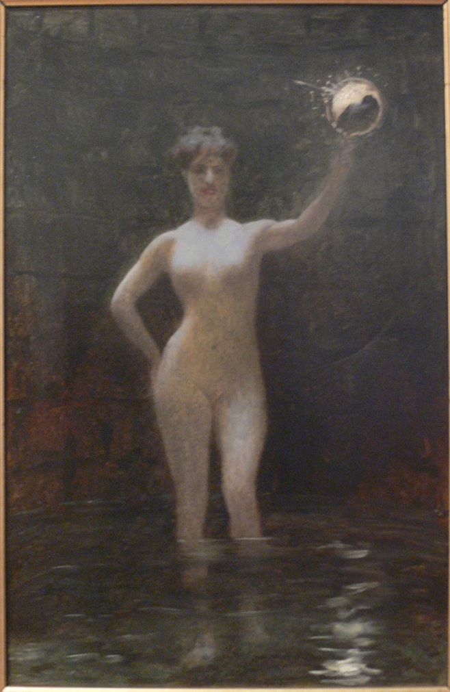 Jean-Léon Gérôme, Die Wahrheit am Grund des Brunnens, Studie für das Gemälde von 1895