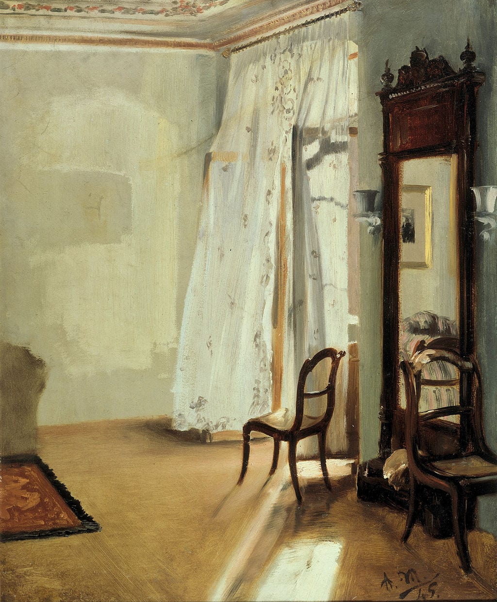 Adolph Menzel, Das Balkonzimmer, 1845
