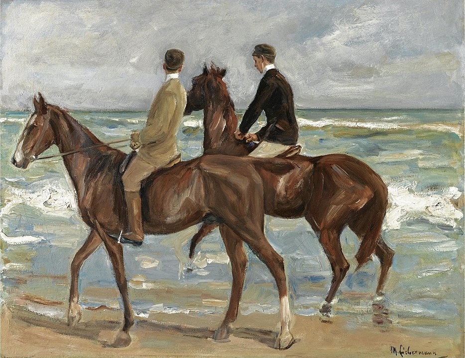 Max Liebermann, Zwei Reiter am Strand, 1901