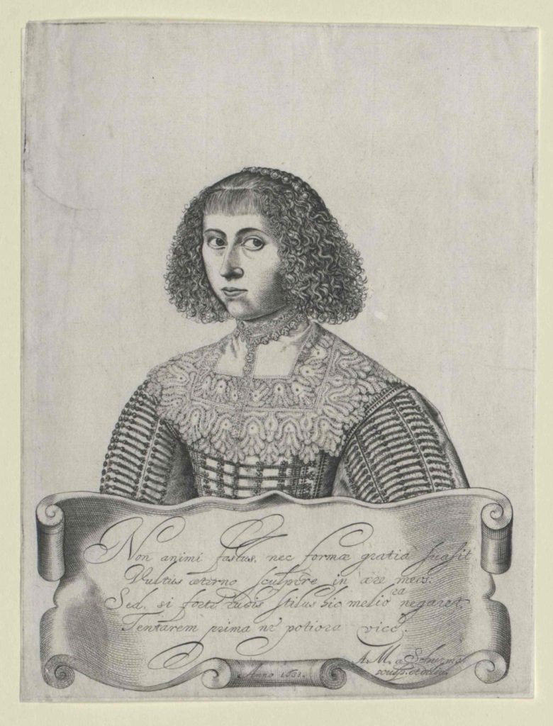 Anna Maria van Schurman, Selbstporträt, 1633