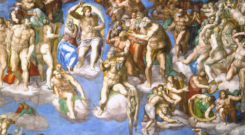 Michelangelo, Das jüngste Gericht, 1536 bis 1541, Detail 2