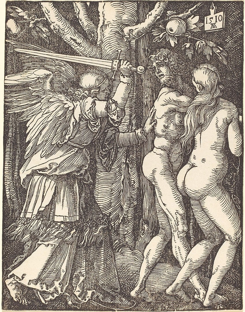 Albrecht Dürer, Die Vertreibung aus dem Paradies, 1510