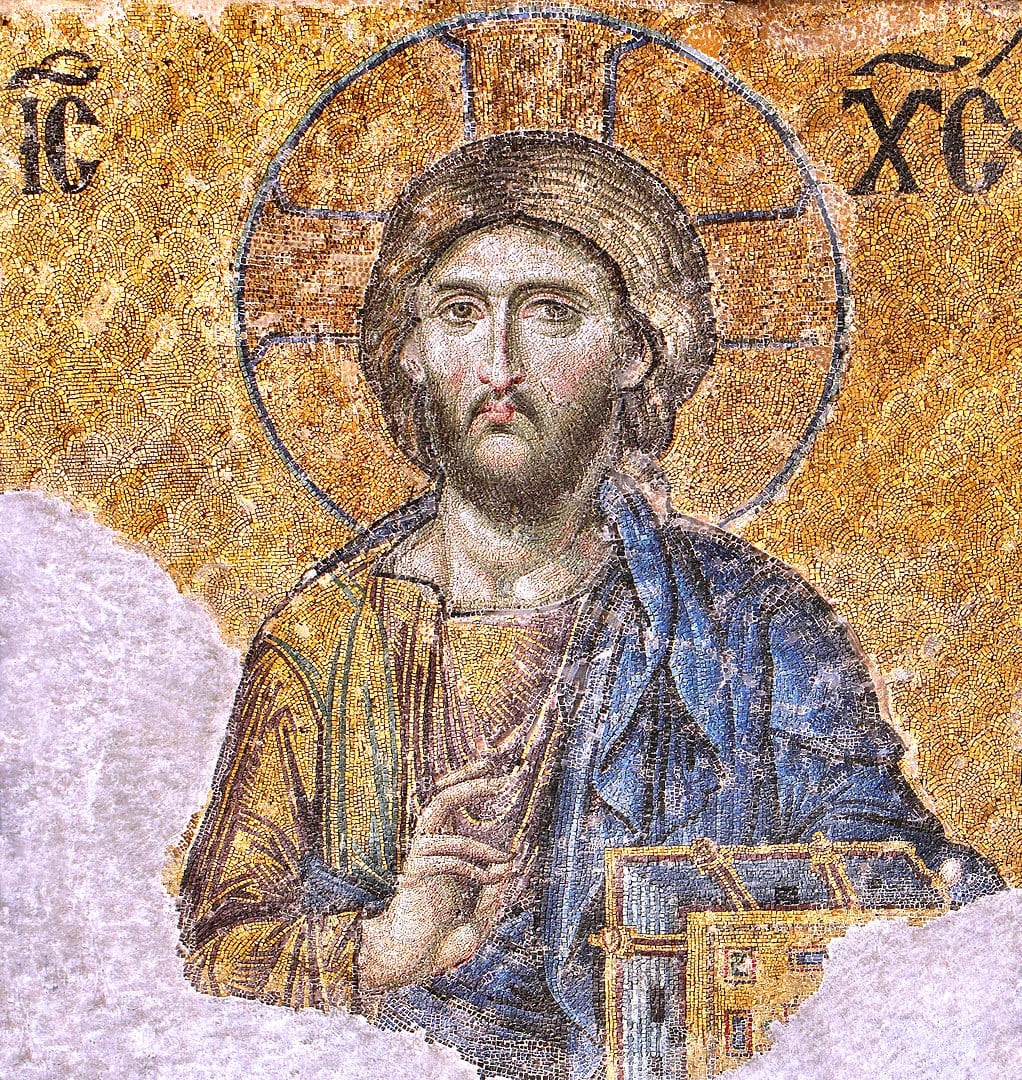 Pantokrator-Mosaik in der Hagia Sophia, circa 1261; 4.08 x 4.2 m