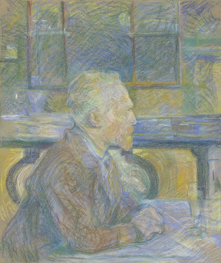Henri de Toulouse-Lautrec, Portrait des Vincent van Gogh, 1887 Henri de Toulouse-Lautrec, Portrait des Vincent van Gogh, 1887