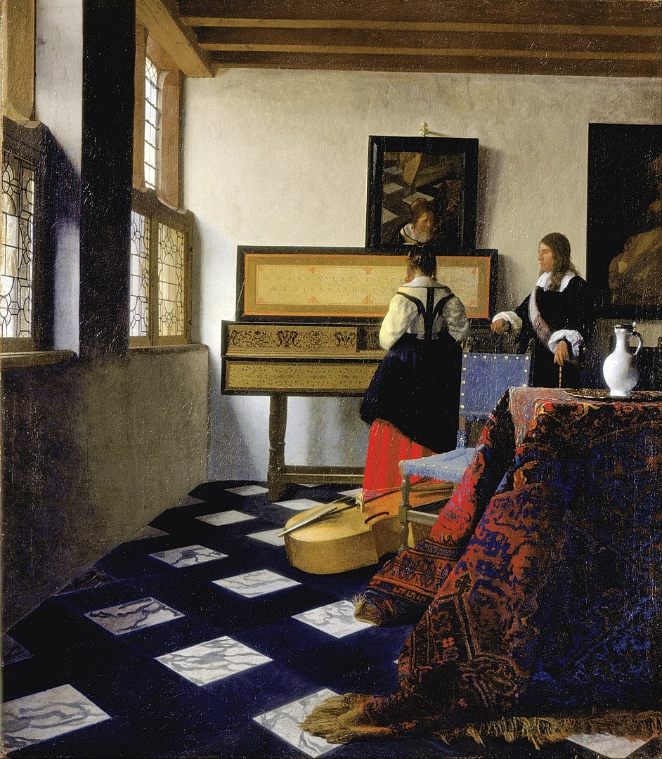 Jan Vermeer, Die Musikstunde, 1662–1665