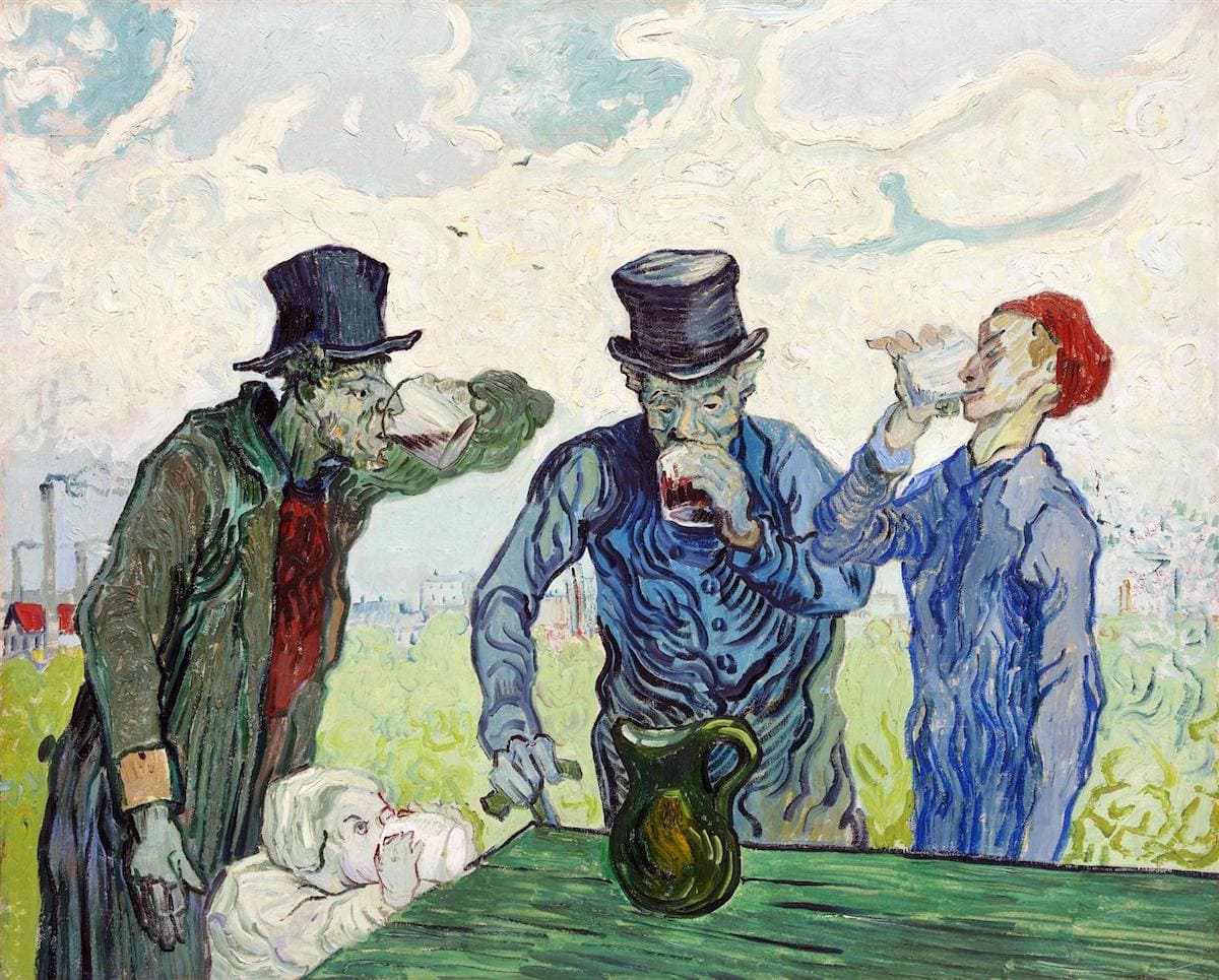 Alkoholabhängige Künstler: Vincent van Gogh, Die Trinker, 1890