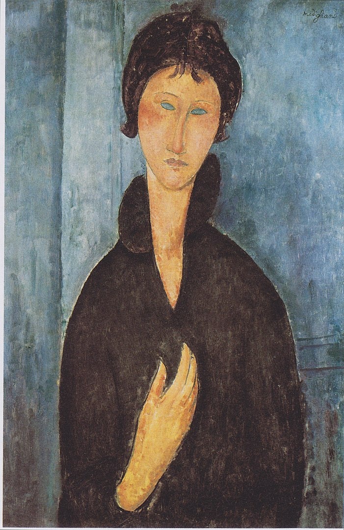 Amedeo Modigliani, Die Frau mit blauen Augen, ca .1918