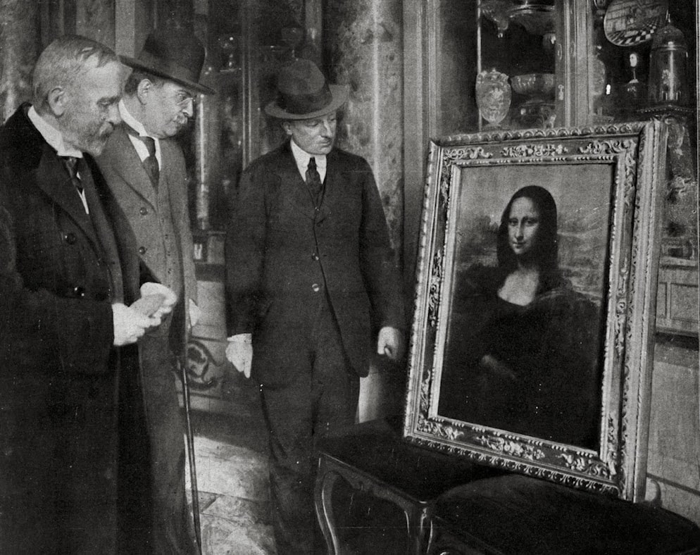 Kunstdiebstahl Kunstraub Mona Lisa