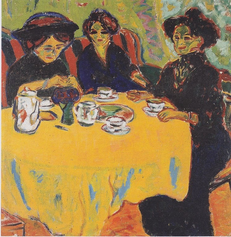 Ernst Ludwig Kirchner, Kaffeetafel, 1907