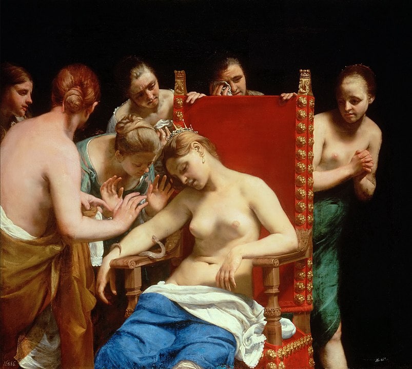 Guido Cagnacci, Tod der Kleopatra, 1658