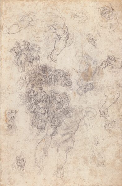 Michelangelos Zeichnungen Das jüngste Gericht