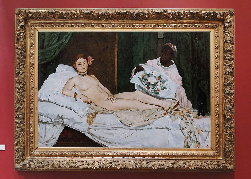 Édouard Manet, Olympia mit Rahmen