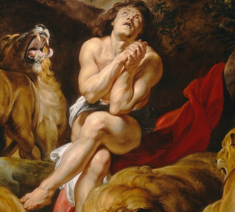 Peter Paul Rubens, Daniel in der Löwengrube, ca. 1614 - 1616, Farben