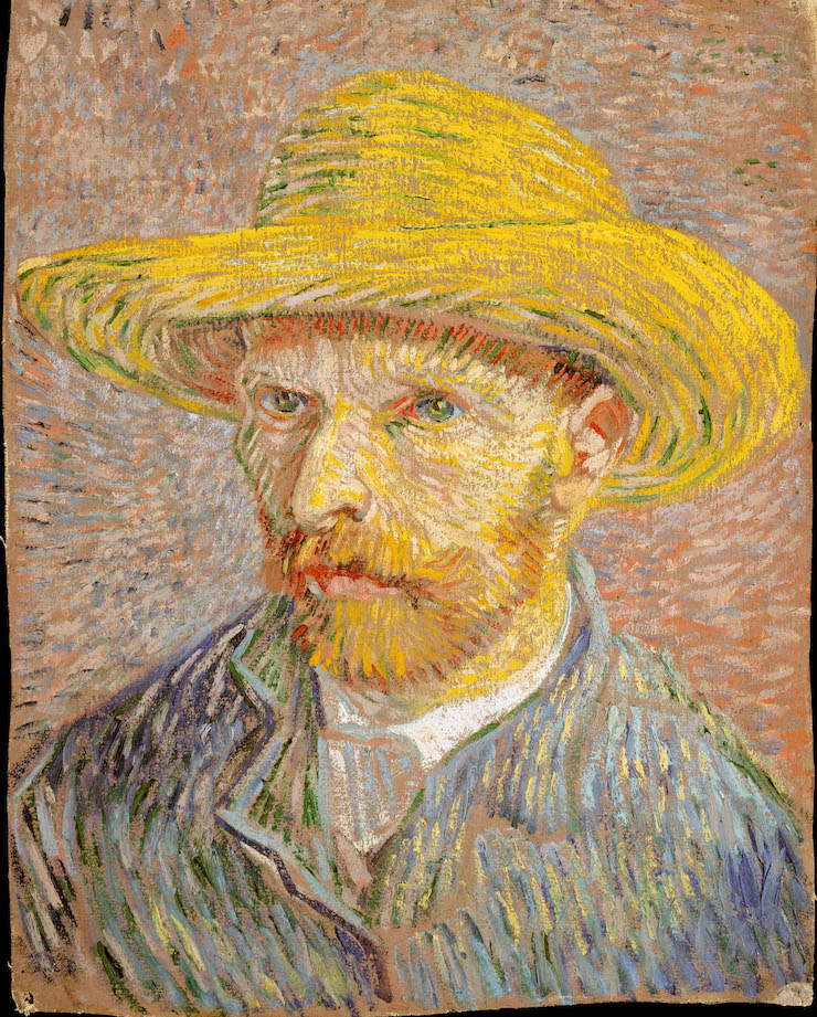 Vincent van Gogh, Selbstporträt mit Strohhut, 1887
