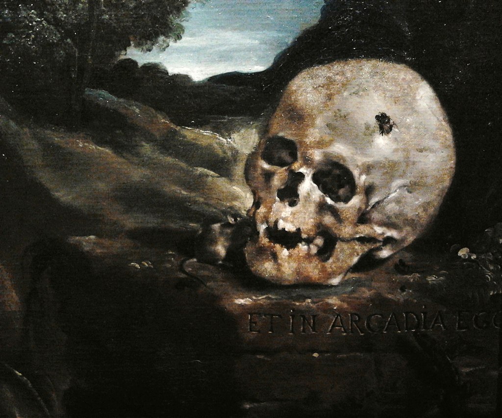 Guercino, Et in Arcadia, Detail