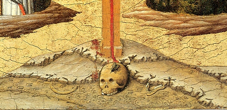 Matteo di Giovanni, Mystische Kreuzigung, Detail